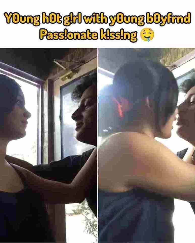 INDIAN COUPLE KISSING IN COUPLE AREA